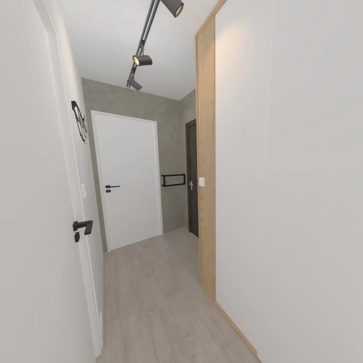 Dispozice apartmánu 2+kk